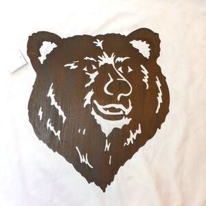 Bear Metal Cutout Wall Decor